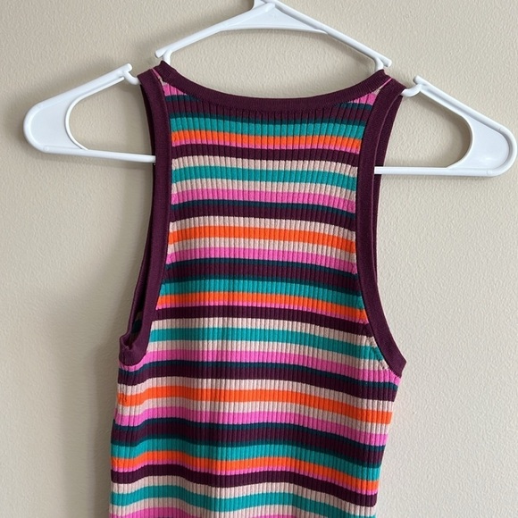 Trina Turk Blue Point Striped Bodycon Midi Dress - Picture 6 of 9